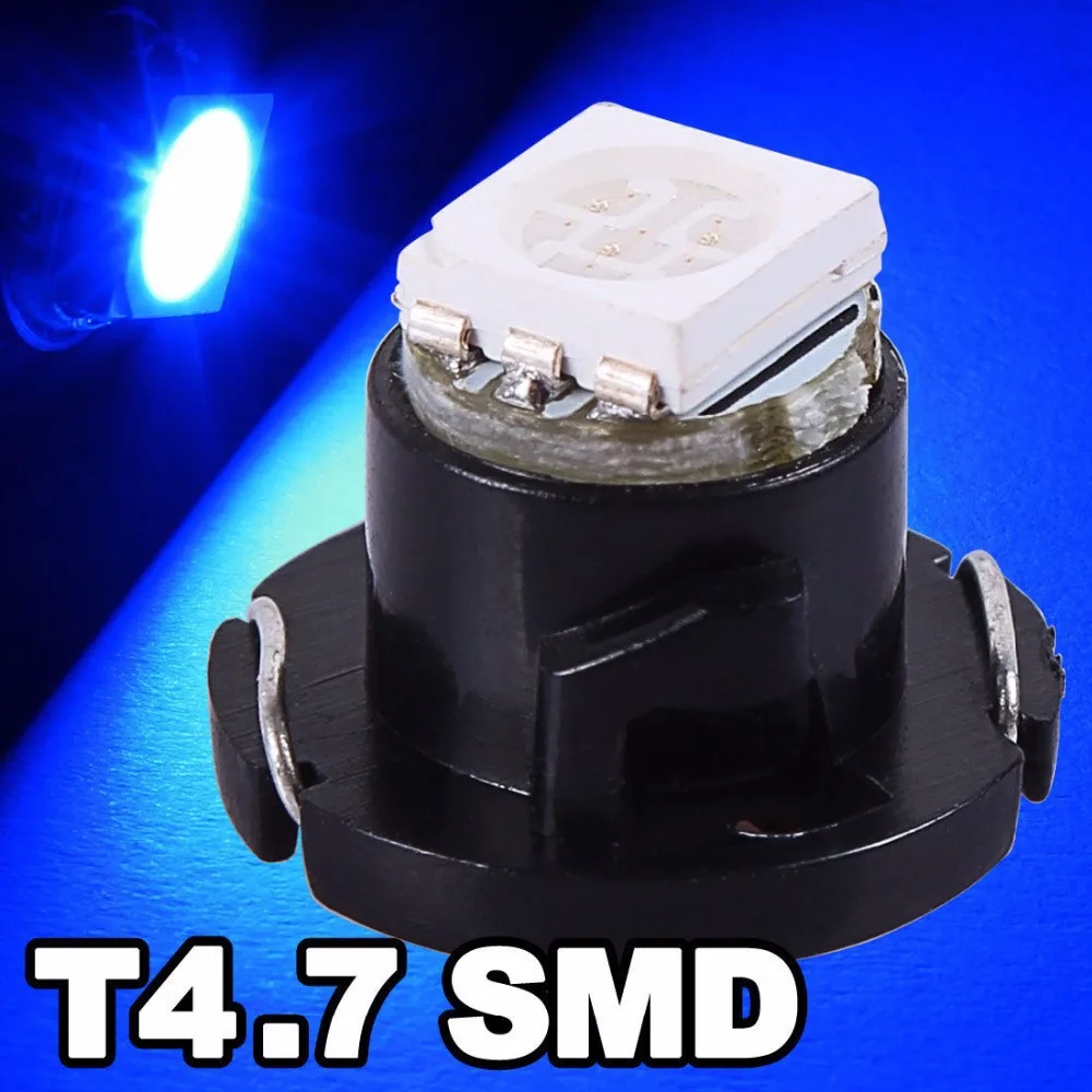 10 шт./лот T4.7 5050 Led Neo клиновидная SMD приборная панель кластер свет автомобиля