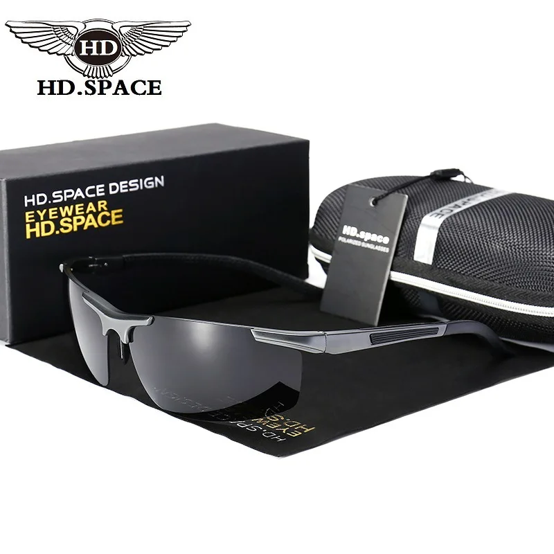 

HD New Men's Polarized Sunglasses Women Al-Mg Sports Eyewear Outdoor Oculos De Sol UV400 Driving Glasses Fishing Gafas LD037