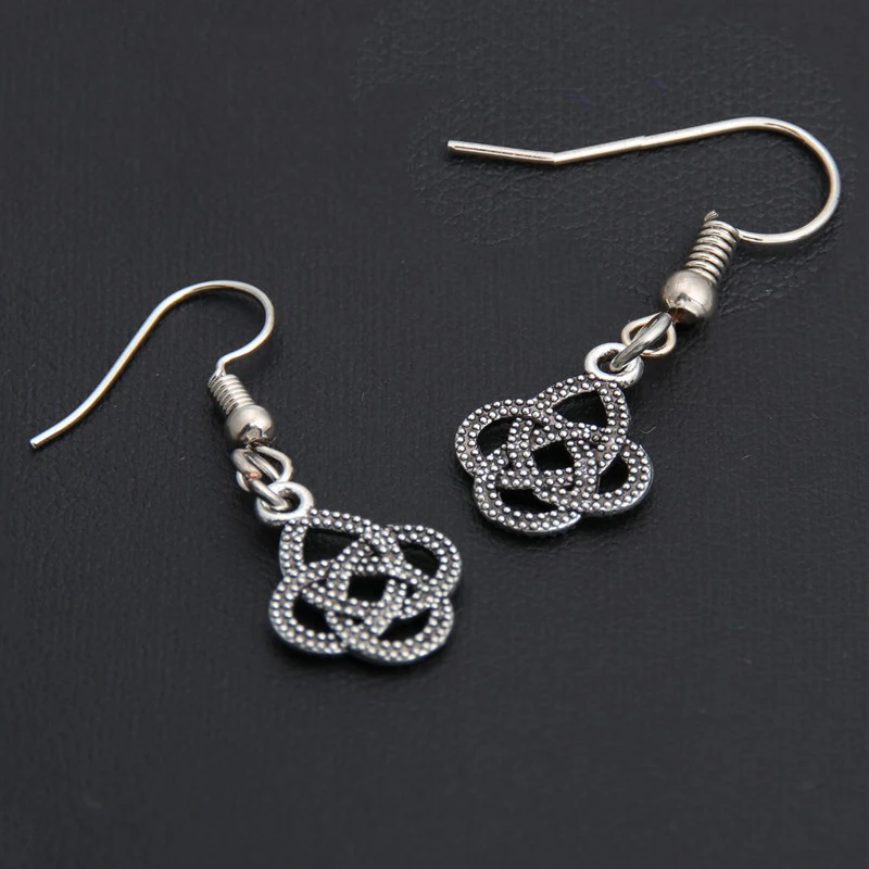 1 пара (2 шт.) серебряные серьги-подвески ручной работы в простом стиле женские