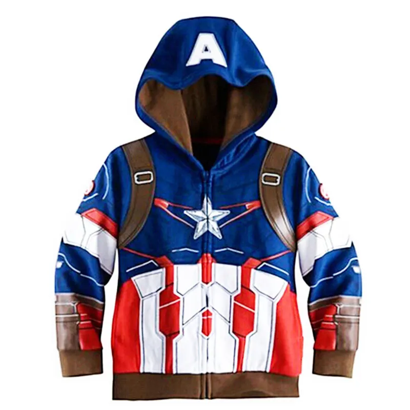 Толстовка с капюшоном для мальчиков Мстители супергерои Marvel Железный человек