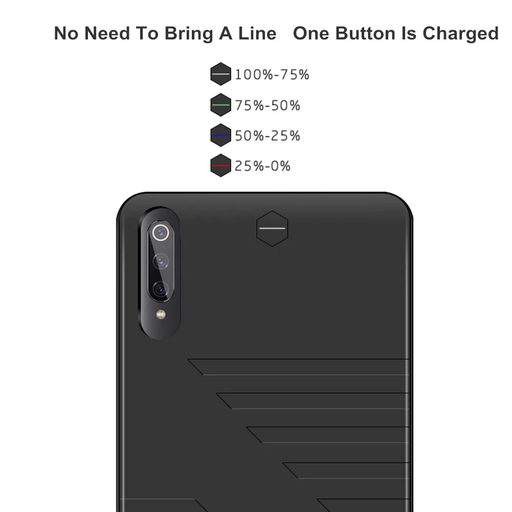 Чехол для аккумулятора Xiaomi Mi 9 6800 мАч Внешнее зарядное устройство чехол 9|Чехлы с