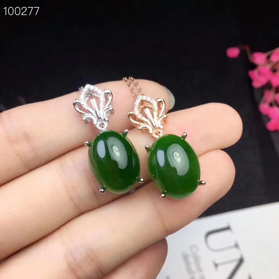 KJJEAXCMY boutique jewels 925 Чистое серебро инкрустированный натуральный нефрит женский