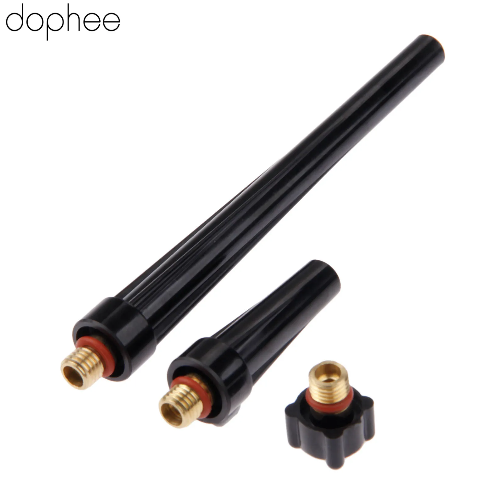 Dophee 3 шт. аксессуары для сварочных аппаратов TIG Сварочная горелка длинные средние