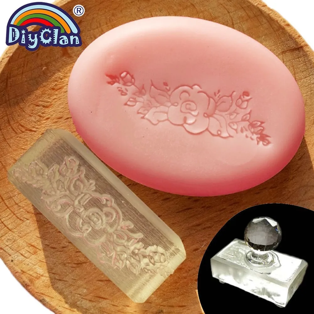 Acrylic DIY flower resin chapte handmade Resin soap stamp chapter mini diy patterns Z0035HZ | Дом и сад