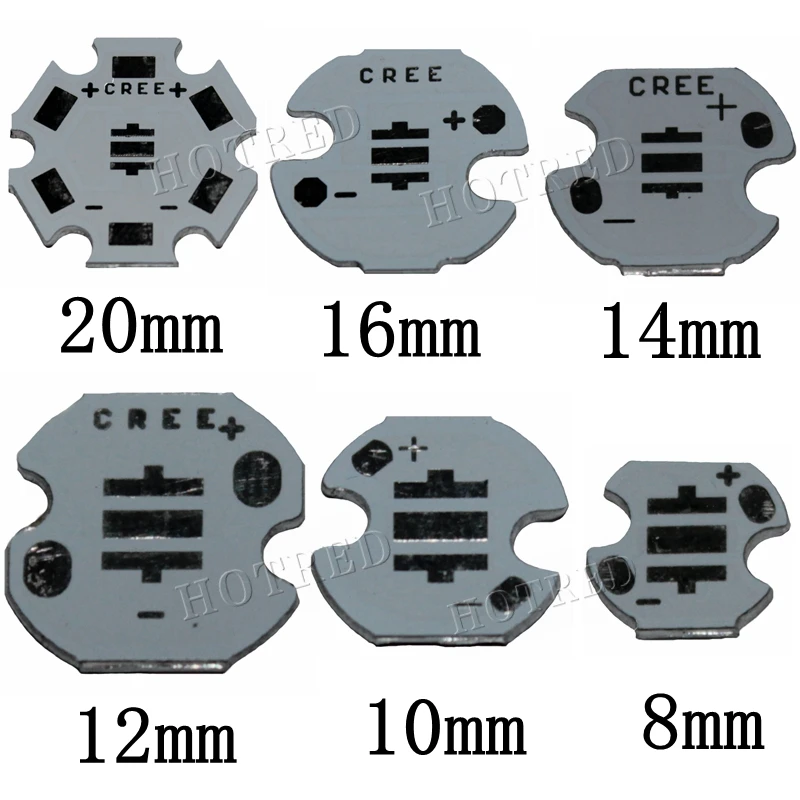 Cree XPE алюминиевая плата 20 мм 16 14 12 8 100 шт./лот|aluminum club|board games free shippingaluminum taps |