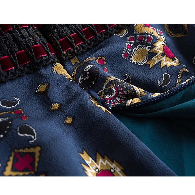 Дамы с длинным рукавом цветочным принтом платье 2018 Весна Для женщин модные