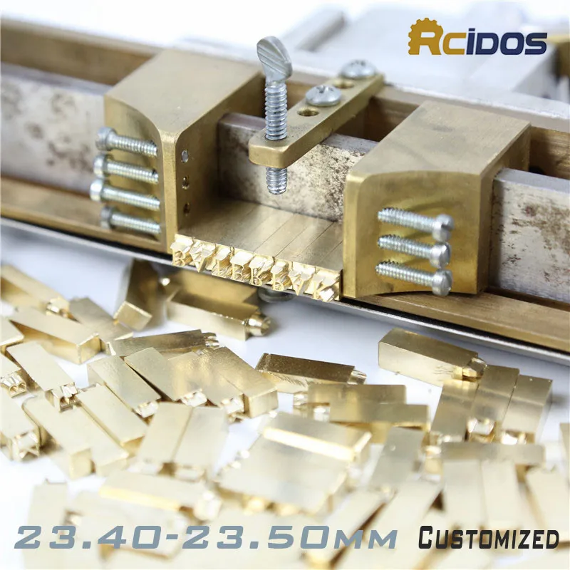 RCIDOS 23 40 50 мм CNC гравировка Гибкая латунь формы для букв горячая фольга Штамповка Die