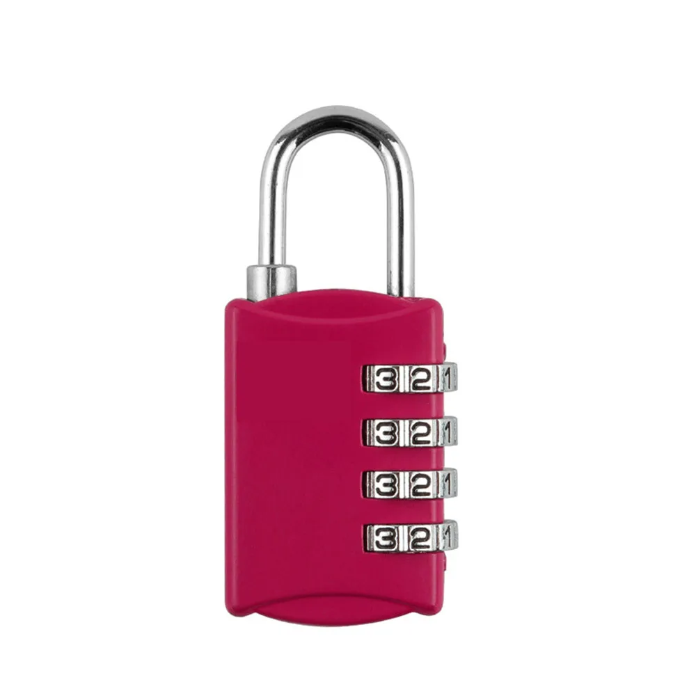 4 Digit Combination Resettable Lock Travel Luggage Suitcase Bag Code Padlock for Backpacks Suitcases Personal Belongings Supply |