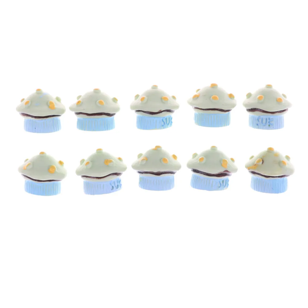 10 шт. каваи модная Грибная чашка торты пирожные Миниатюрные модели продуктов