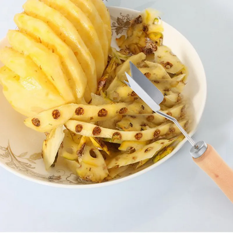 Hoomall Corer Pineapple Slicer Peeler Stainless Steel V Shape Eye Slicers Knife Useful Fruit Tools Cutter Kitchen Tool | Дом и сад