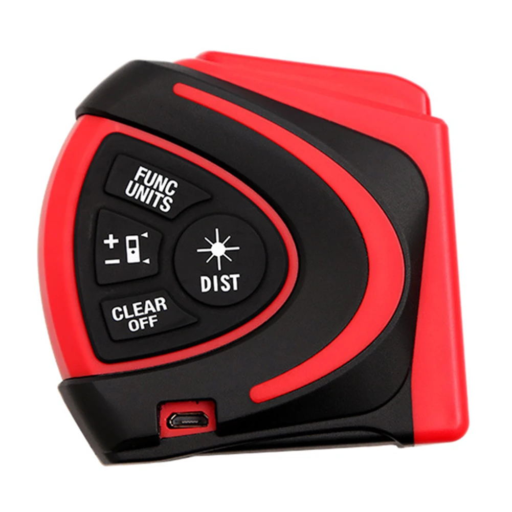 2 In 1 Rechargeable Infrared Built Battery LCD Display Port Distance Meter Measure High Accuracy USB Charging Digital Tape | Инструменты