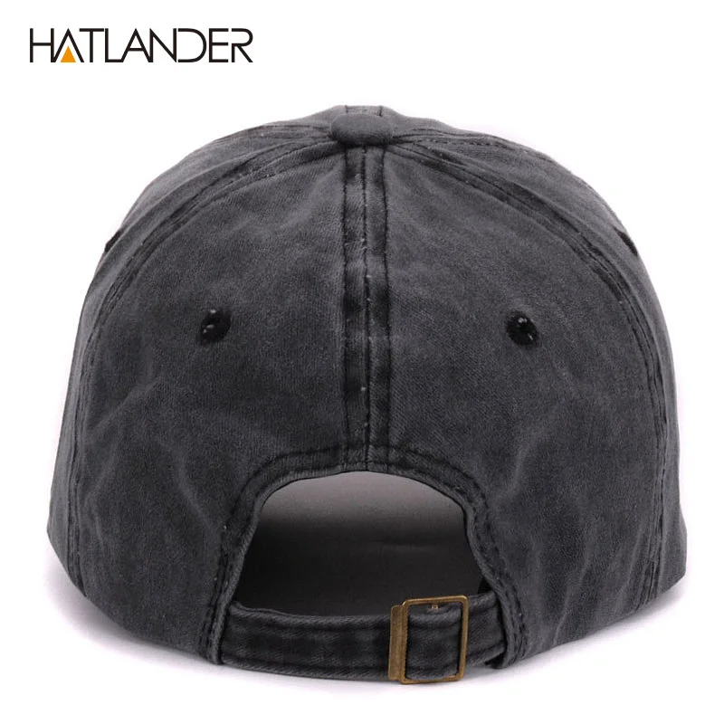Винтажные Хлопковые бейсболки Hatlander с эффектом потертости мужские повседневные