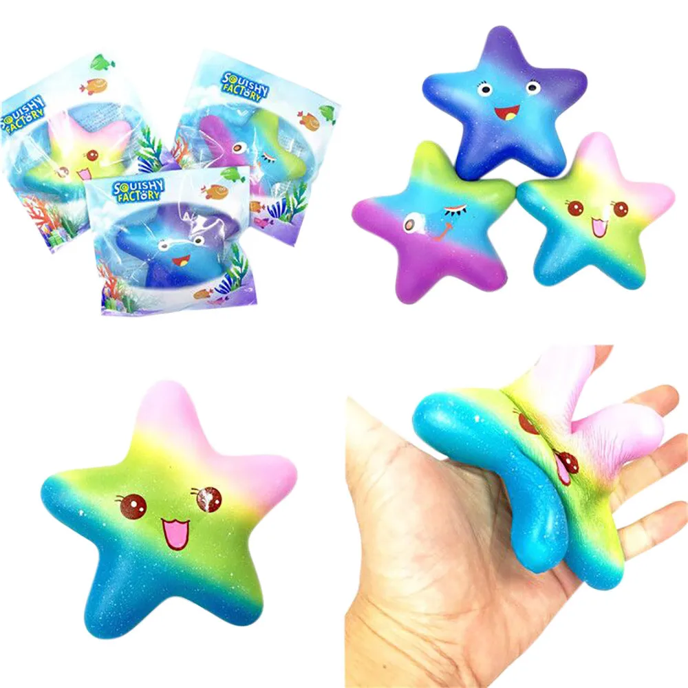 13 см Большой мягкими Galaxy Морская звезда детские Squishies клубничный торт ароматизированный медленный нарастающее при сжатии игрушки снятие стресса игрушки мягкими