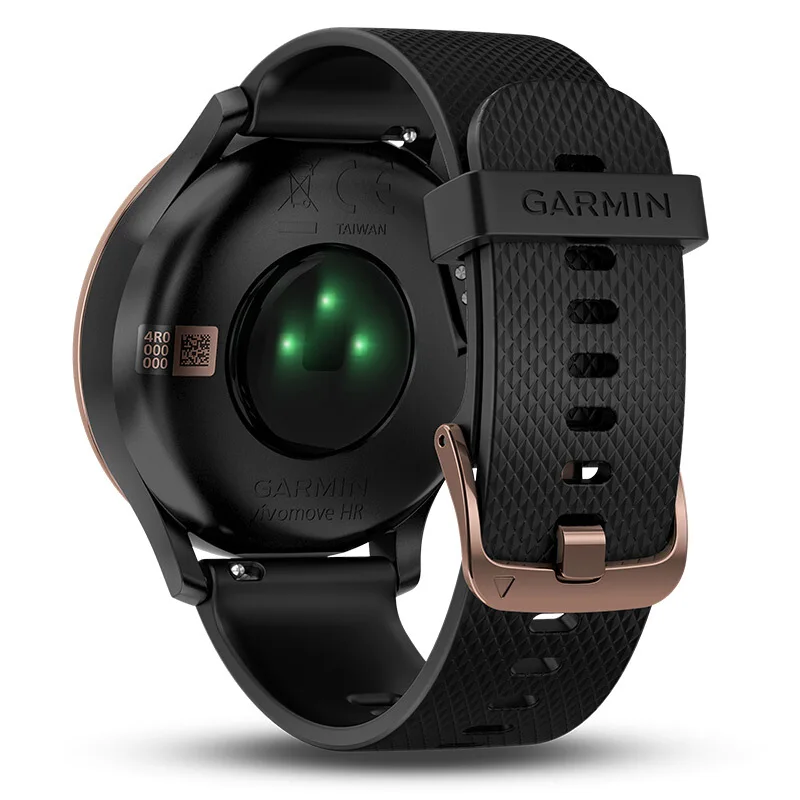 GARMIN vomove HR гибридные Смарт-часы для мужчин и женщин черный/розовое золото |