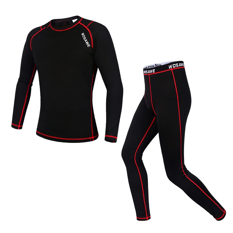 WOSAWE компрессионный базовый слой для велоспорта бега фитнеса тренировок