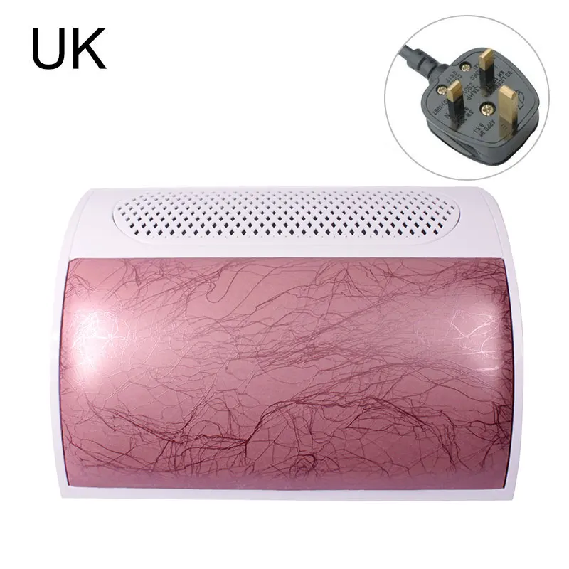 UK PLUG Kesinails мощный 36 Вт ногтей пылесборник 3 поклонников салон всасывания пылесоса ногтей маникюрные инструменты с 3 пылесборников - Цвет: UK PLUG