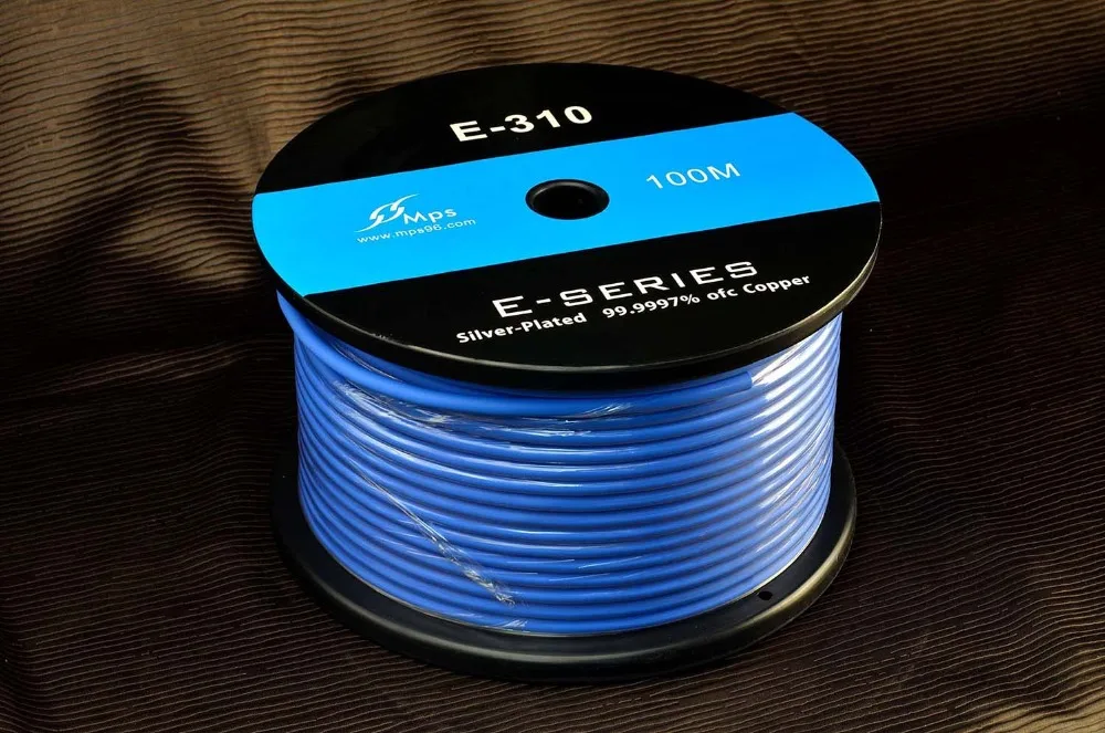 MPS E-310 99.9997% 5N посеребренный аудио кабель OFC провод для Hifi DIY сабвуфер RCA сигнальная