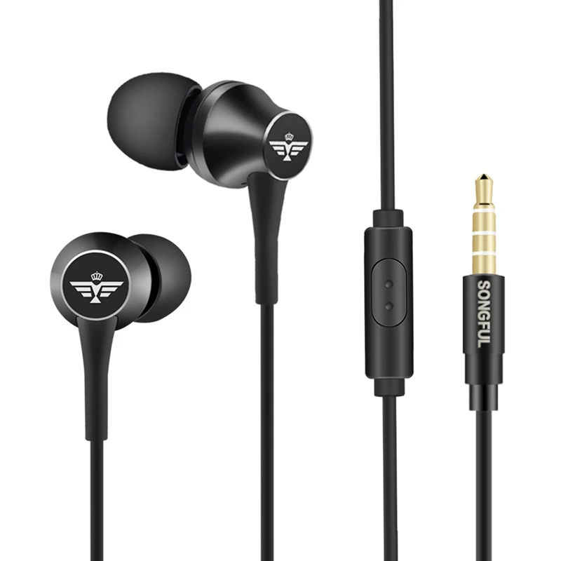 T3 оригинальные наушники Стерео тяжелый бас звук Качество наушников с микрофоном