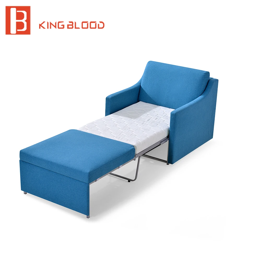 single wooden transformer hospital futon foldable fabric sofa bed