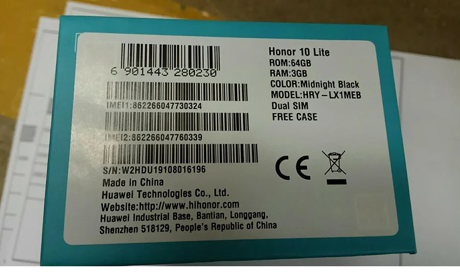 Honor 10 Lite honor 10 смартфон 6,21 дюймов 2340*1080 Восьмиядерный мобильный телефон 3 камеры отпечаток пальца