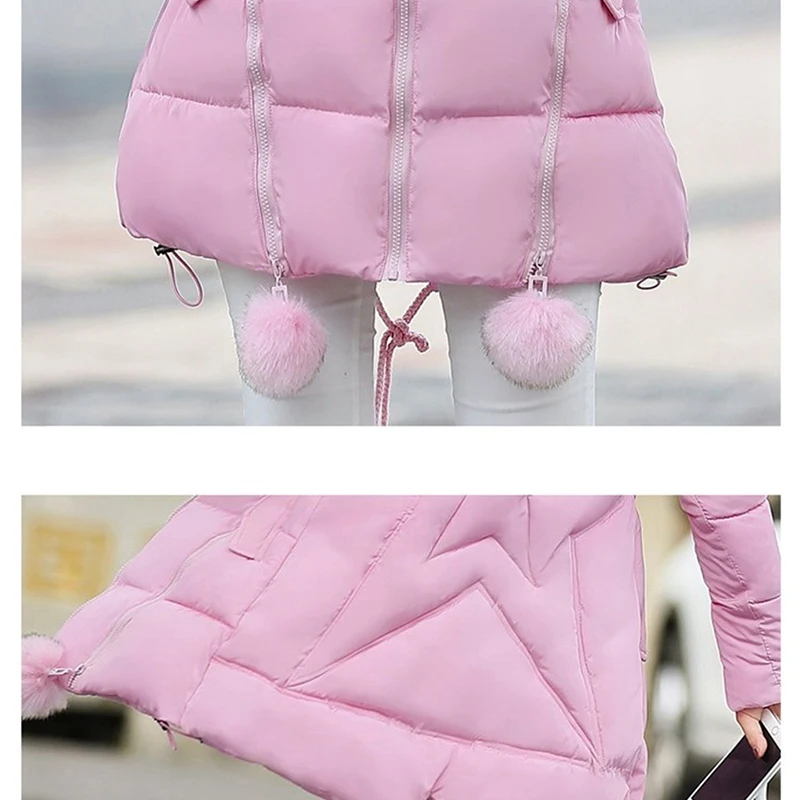Women Winter New Jacket Fur Collar Hooded Down Cotton Female Coat Parka Long Parka Warm Thicken Outwear Wadded Plus Size 5XL 6XL