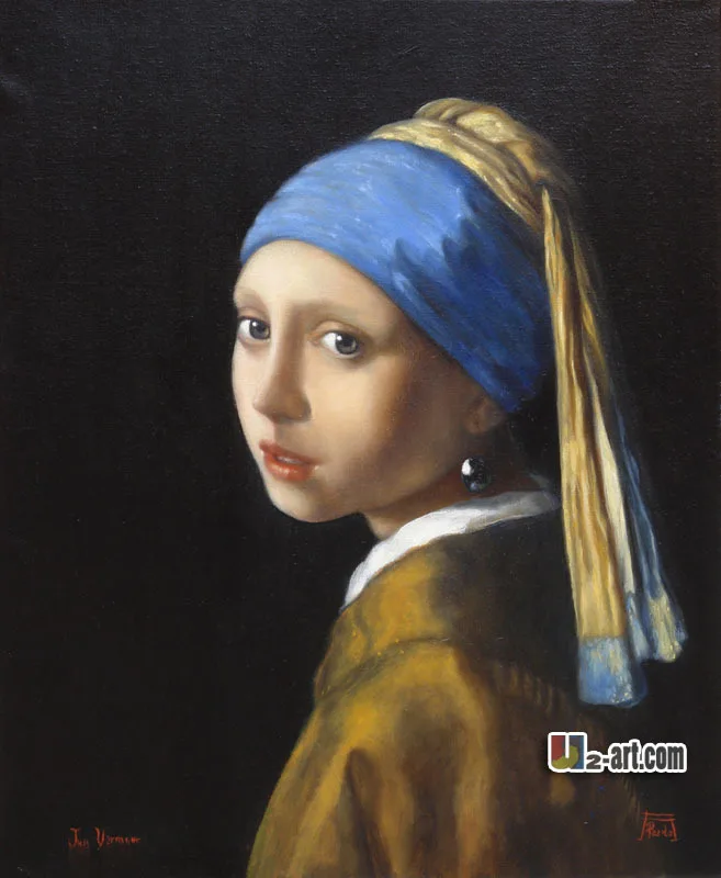 Принты на холсте (девушка с жемчугом) от Jan Vermeer печатная Картина Настенная