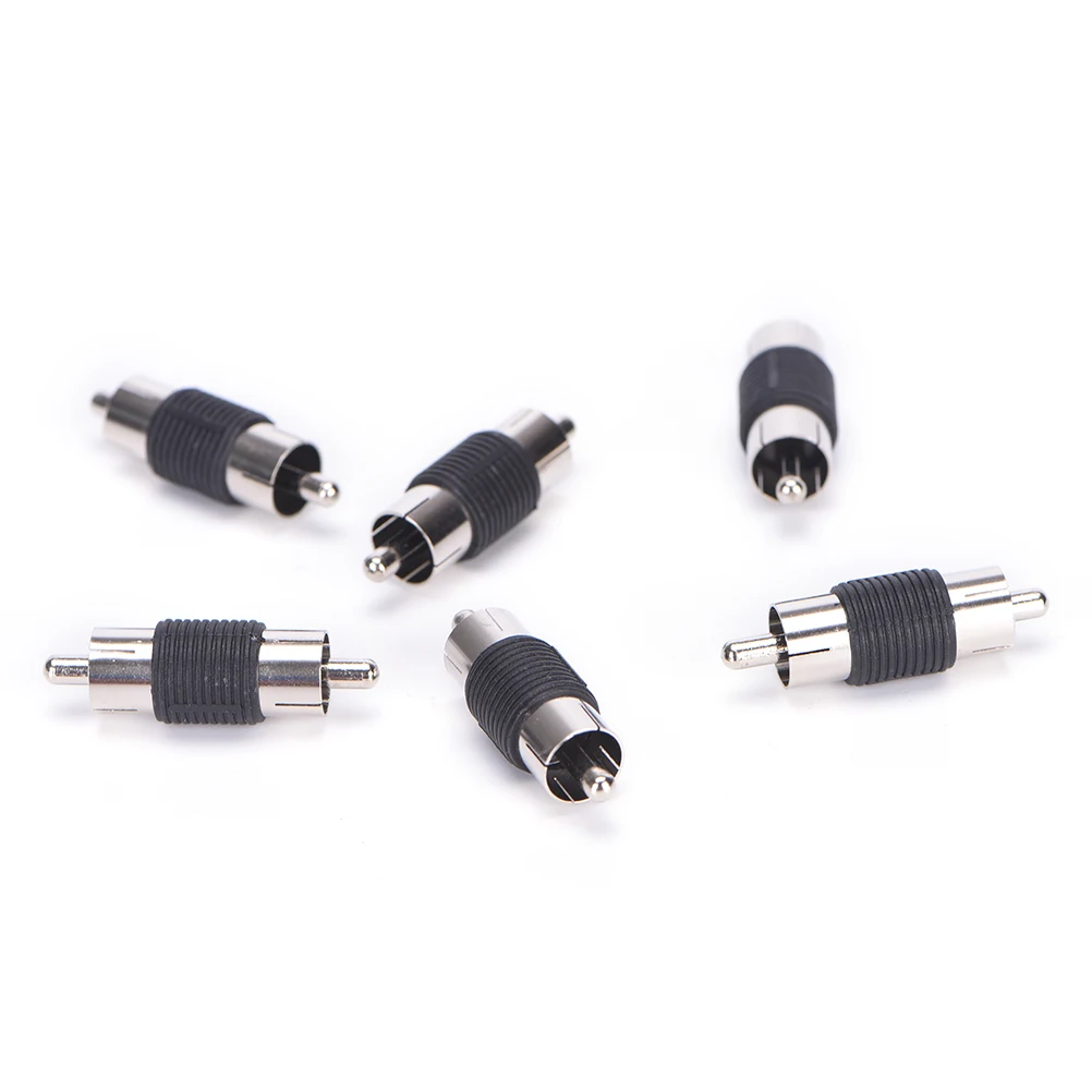 Прямые AV RCA штекерные соединители адаптеры 6 шт|rca male adapter|adapter rcaav adapter |