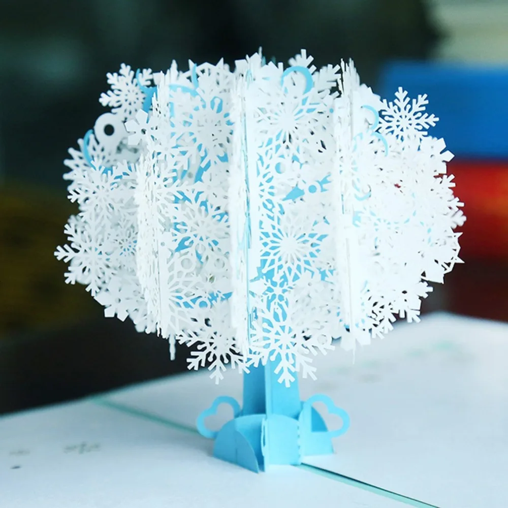 Свадебные приглашения ручной работы Веселая Рождественская открытка 3D Pop Up