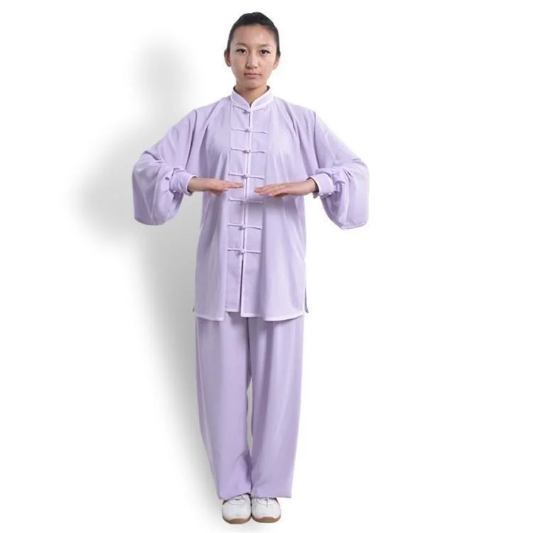 Женская льняная одежда Taiji с длинным рукавом костюм танга униформа кунг фу для