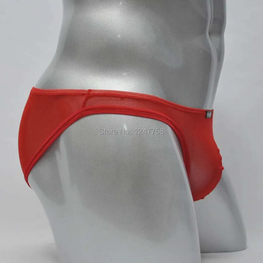 3 шт./лот сексуальные мужские трусы на бедрах прозрачная сетка с низкой посадкой