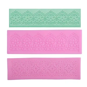 Форма для украшения торта с кружевными краями силиконовая форма для сахарных изделий