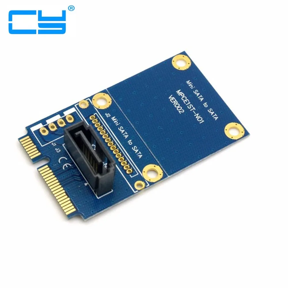 50 мм Mini pci express pcie PCI E mSATA SSD к SATA 7pin HDD жесткий диск адаптер для PCBA MSATA тестирование