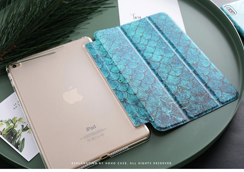 Чешуя Русалки Чехол-книжка на магнитной застежке чехол для ipad Air Pro 9,7 11 10,2 12,9 10,5 11 Mini5 на возраст 2, 3, 4, планшетный чехол для ipad 9,7 5th 6th 7th