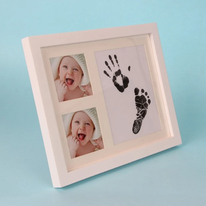 Милый ребенок мыть масло фоторамка изысканный отпечаток руки ноги Touchless InkPad