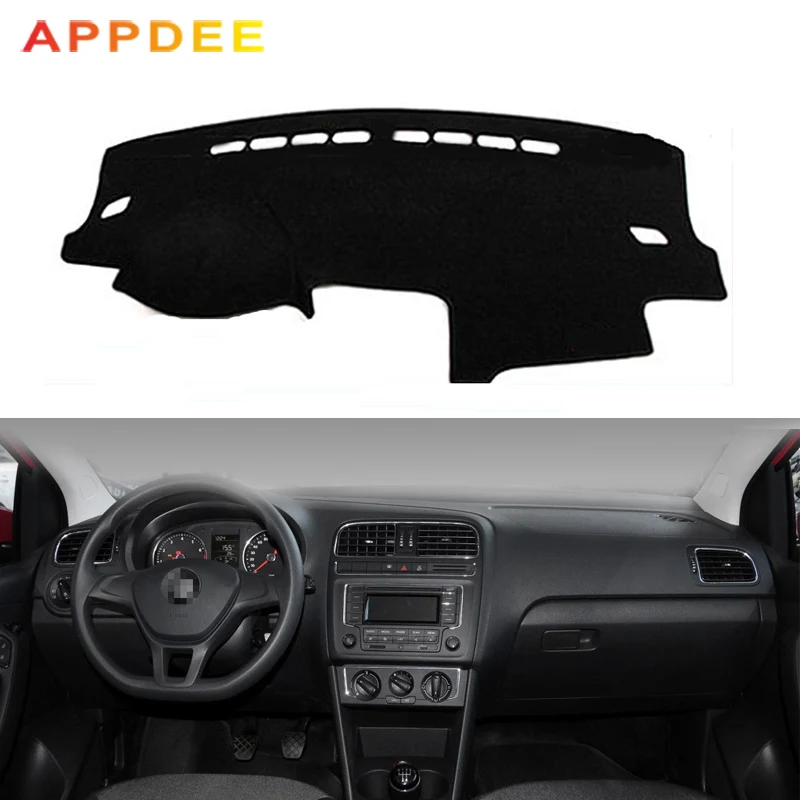 Чехол для приборной панели автомобиля APPDEE Volkswagen VW Polo Sedan Vento MK5 6R 2009 2017 коврик с