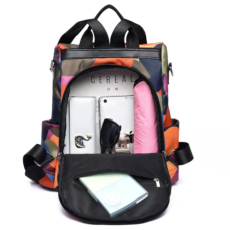 IMIDO 2019 New Hot Fashion Korean Outdoor Travel Printing Oxford Cloth Large Capacity Lightweight Women's Backpack | Багаж и сумки