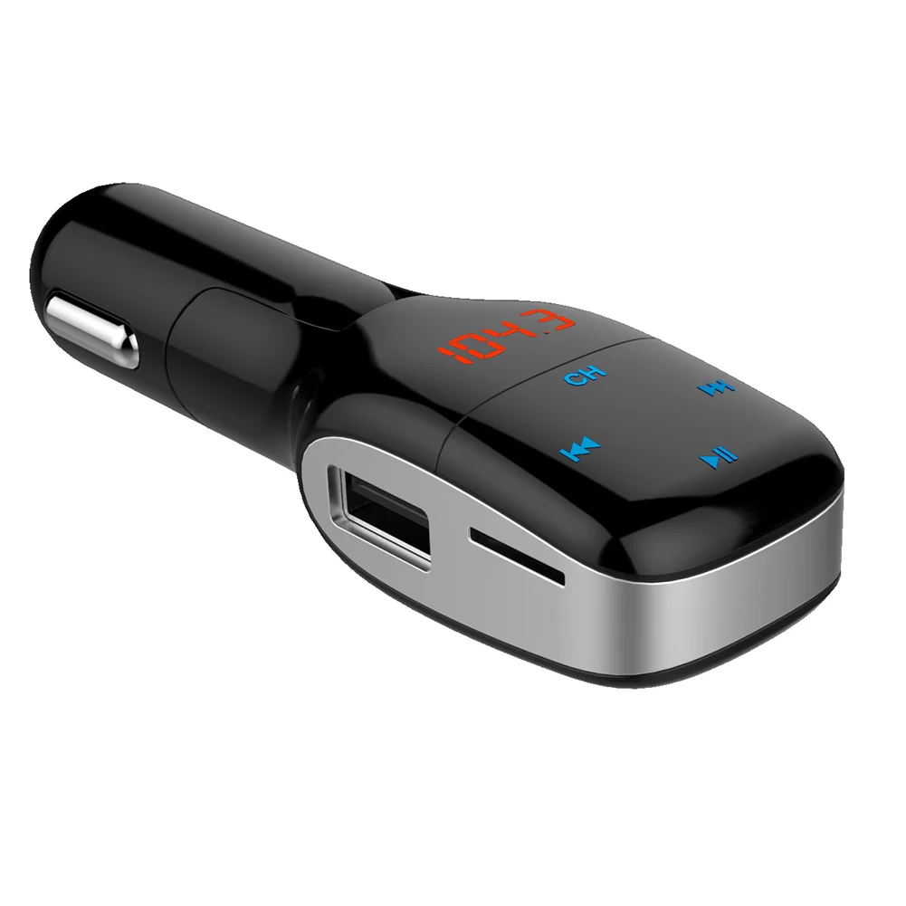 Цифровой беспроводной 3 5 мм Aux Bluetooth двойной USB адаптер fm передатчик Радио MP3 плеер