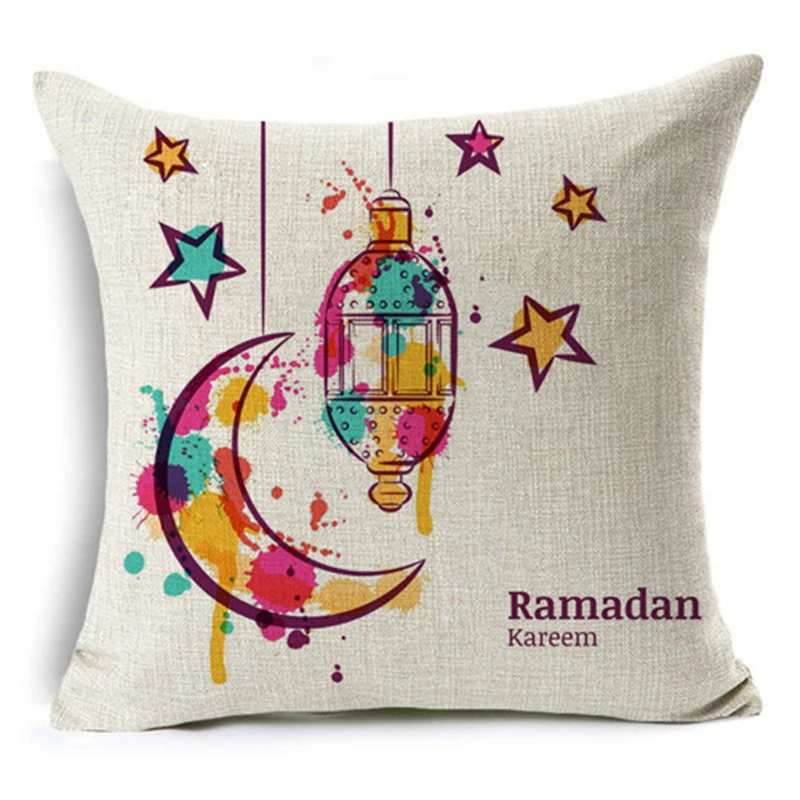Новые наволочки Ramadan Kareem наволочка для подушки ИД фонарь хлопок лен подарок