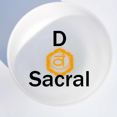 8D Sacral Chakra 1 шт. 2019NEW 8 дюймов чакра Symble узор третий глаз Корона корень крестцово солнечное сердце горло Матовый Кварцевый Поющая чаша - Цвет: 8D Sacral Chakra