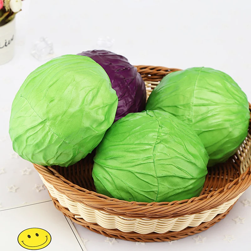 Artificial Cabbage Simulation Vegetables Shop Decoration Mini Fake Food Home Decor Artificial Fruits Vegetables Props