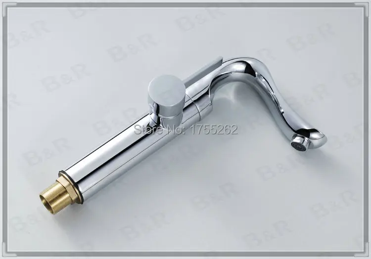 Freeshipping B&ampR Fashionable Tap Kitchen Chromed Mixer Single handle hole Surface Mounted Swivel Faucet YH-9009 grifos | Обустройство