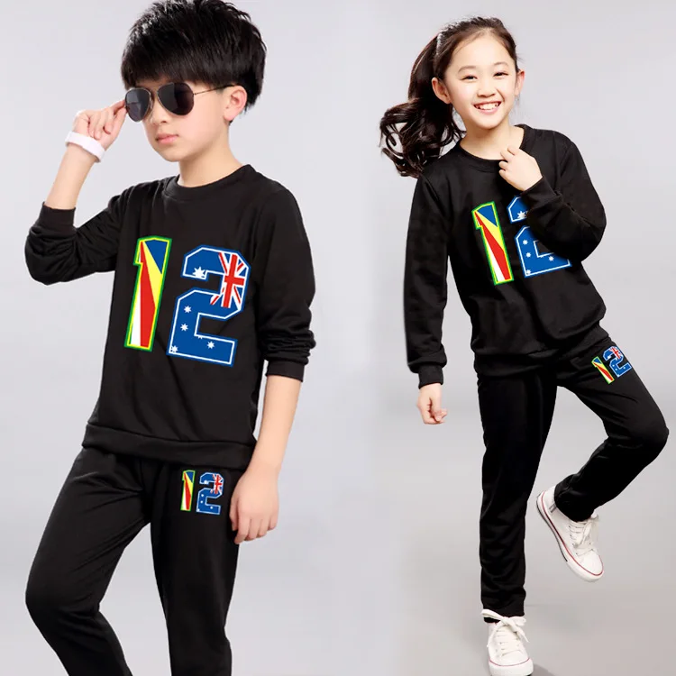 Girls Clothing Set Kids Tracksuit Long Sleeve Shirts+Pants Boys Sports Suits 2017 Spring Autumn Sweatshirt Children Clothes | Детская