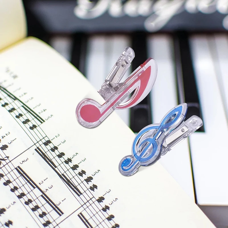 STARWAY 5pc Musical symbols shape Guitar Piano Scores Kawaii clips Bookmarks Paper multiple colour High Quality Music Clip | Спорт и