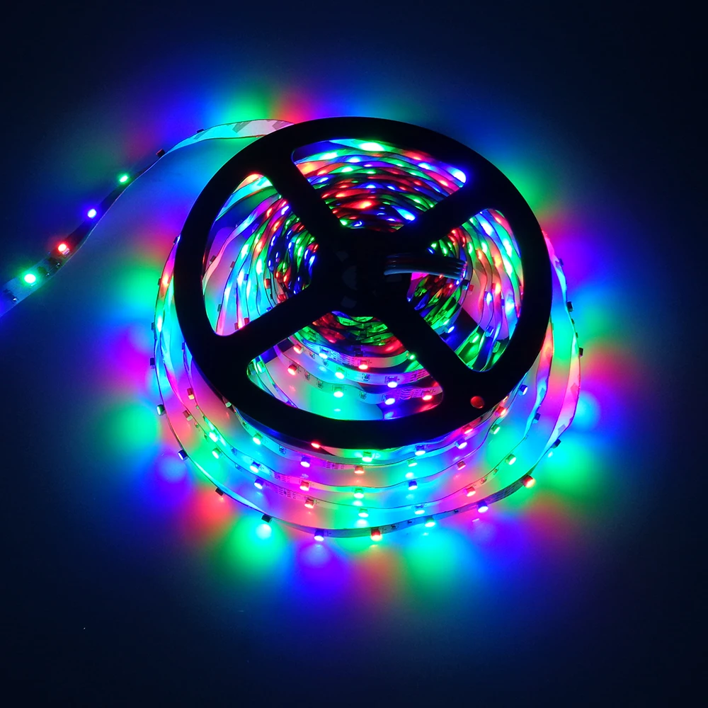 Светодиодная лента 3528 RGB наборы с адаптером питания 2A 24 клавишным пультом