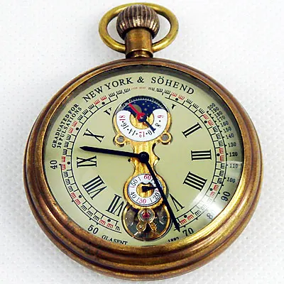 1882'S NY Tourbillon механические из чистой меди антикварные мужские карманные часы Горячая