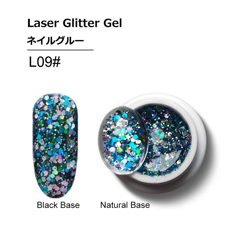 5ml glitter gel L09 Francheska креативный рисунок проволоки ногтей гель точка к линии живопись гель лак вытягивание паук ногтей художественный Гель-лак для ногтей - Цвет: 5ml glitter gel L09