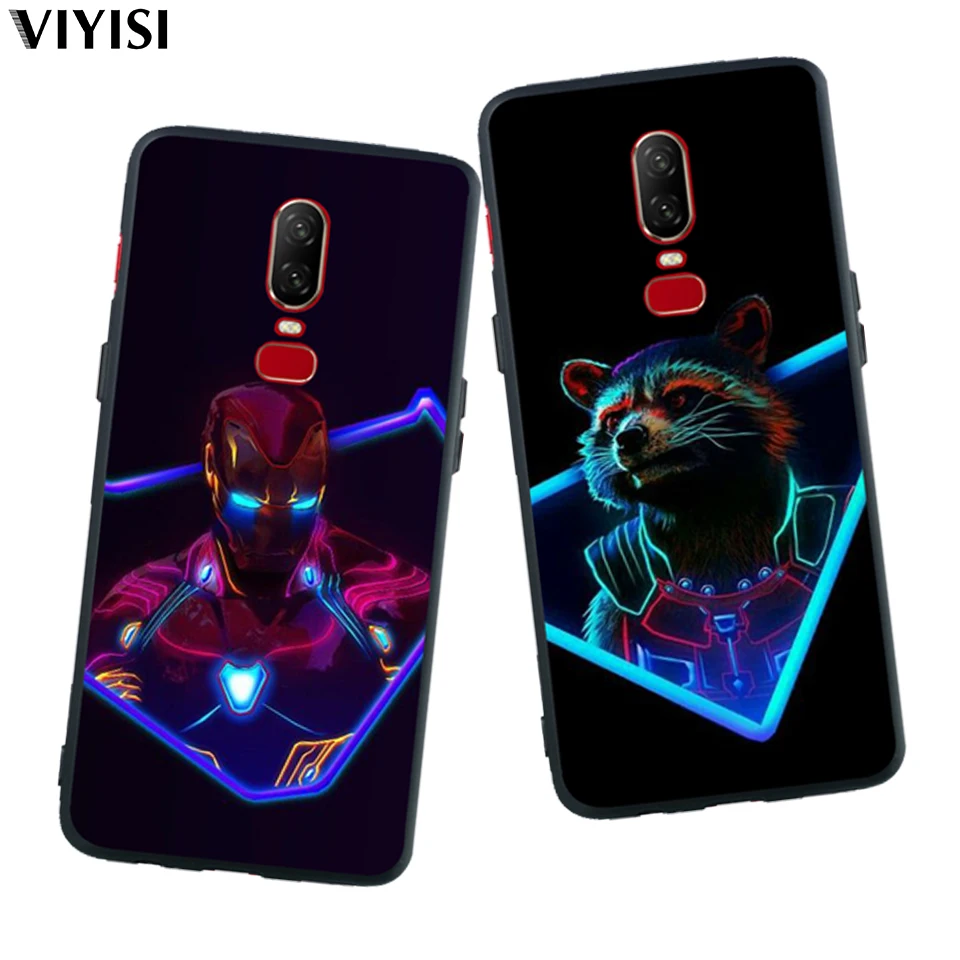 Чехол для Oneplus 6T 6 5 T чехол Etui крутой Marvel Мстители супер герои Дэдпул Человек-паук