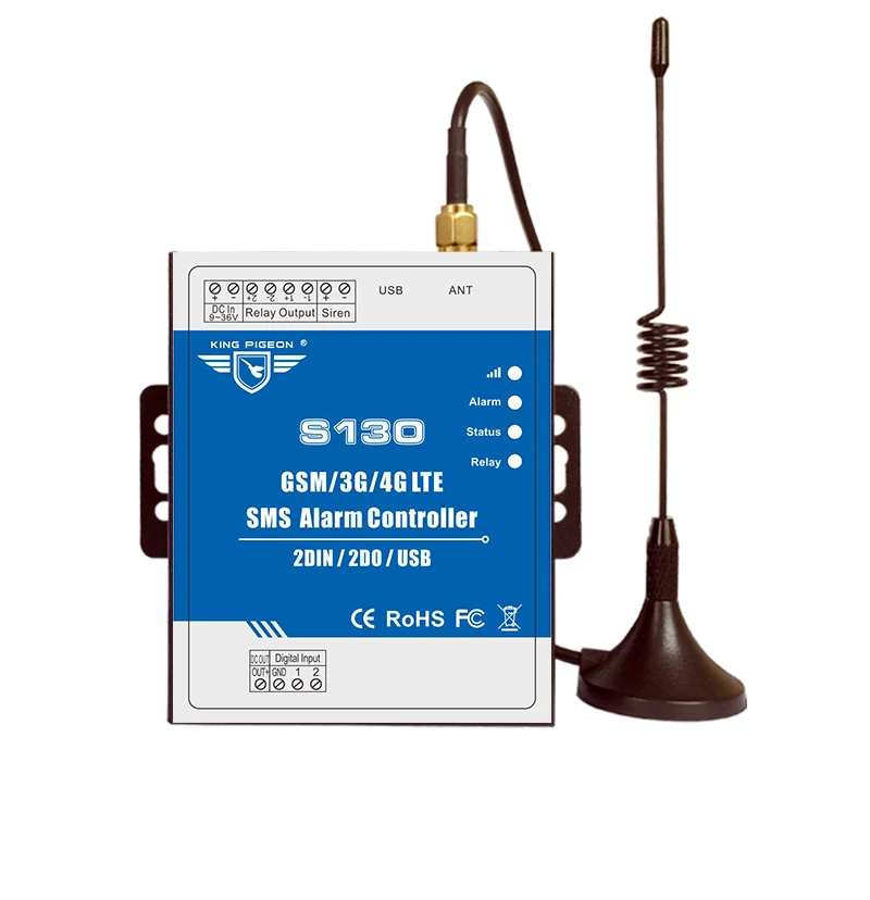 King Pigeon GSM 3G 4G SMS Пульт дистанционного управления Система сигнализации 2 DIN Выход RTU
