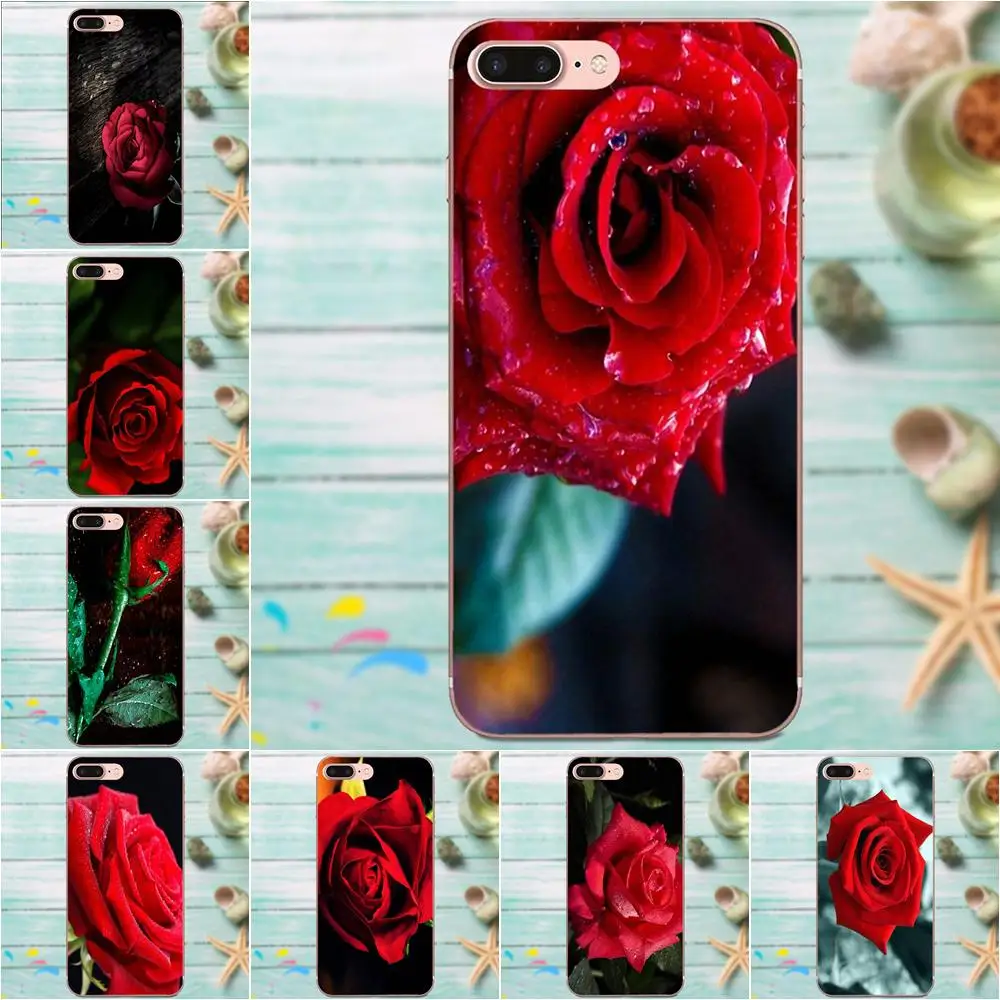 Красная роза для LG Nexus 5 5X G2 G3 mini spirit G4 G5 G6 K4 K7 K8 K10 2017 V10 V20 V30 Stylus Soft Custom