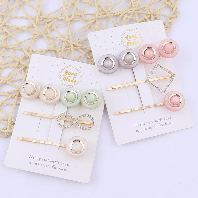 3 шт./компл. Творческий карамельный цвет заколка для волос “шляпка” Корейская